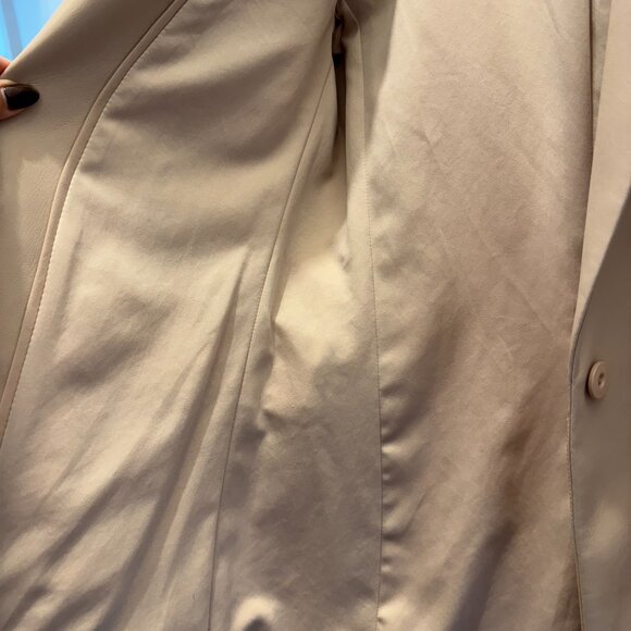 Alice + Olivia Macey Faux Beige Leather Blazer - Picture 8 of 15